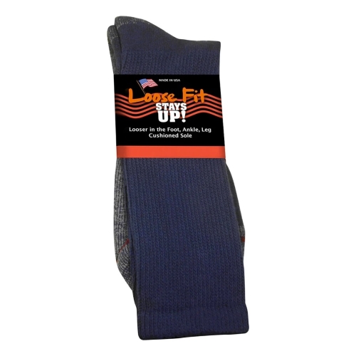 Loose Fit Stays Up Crew Sock